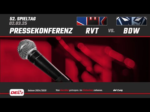 DEL2 Pressekonferenz Spieltag 52: Ravensburg Towerstars vs. Blue Devils Weiden