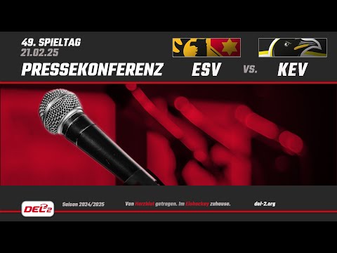 DEL2 Pressekonferenz Spieltag 49: ESV Kaufbeuren vs. Krefeld Pinguine