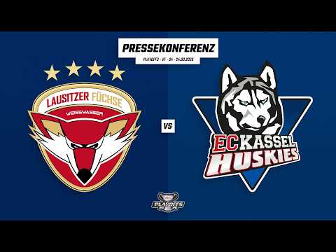Pressekonferenz DEL2-Playoffs | Viertelfinale | Lausitzer Füchse - EC Kassel Huskies