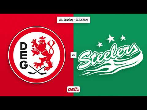 50. Spieltag DEL2 | Düsseldorfer EG vs. Bietigheim Steelers | Game Highlights