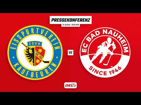 Pressekonferenz 52. Spieltag | ESV Kaufbeuren - EC Bad Nauheim