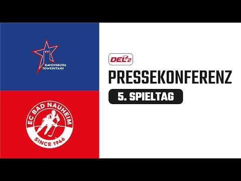 Pressekonferenz 5. Spieltag | Ravensburg Towerstars vs. EC Bad Nauheim | DEL2 Saison 2026/27