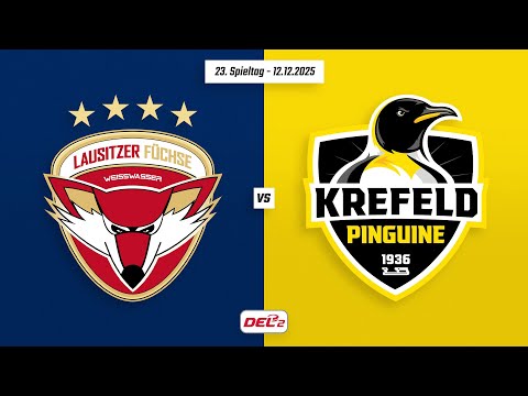 23. Spieltag DEL2 | Lausitzer Füchse vs. Krefeld Pinguine | Game Highlights