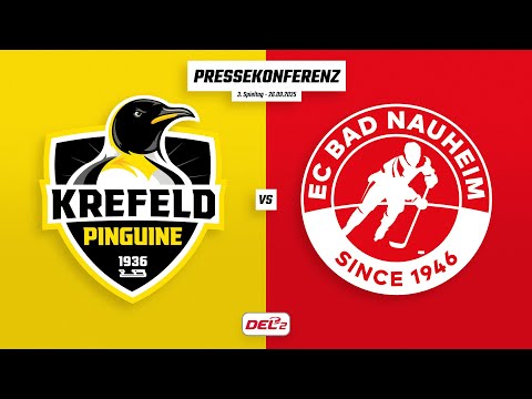 Pressekonferenz 3. Spieltag | Krefeld Pinguine - EC Bad Nauheim