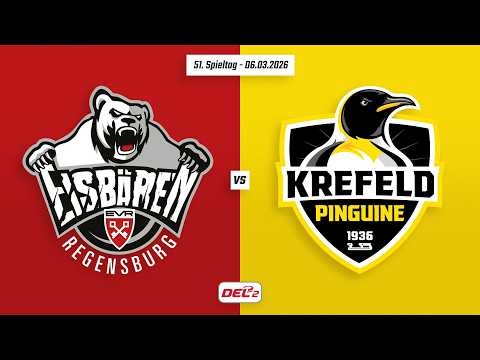 51. Spieltag DEL2 | Eisbären Regensburg vs. Krefeld Pinguine | Game Highlights