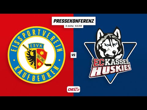 Pressekonferenz 35. Spieltag | ESV Kaufbeuren - EC Kassel Huskies