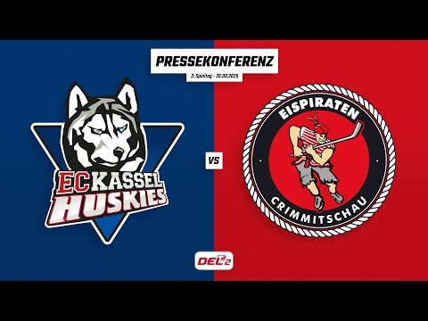 Pressekonferenz 3. Spieltag | EC Kassel Huskies - Eispiraten Crimmitschau