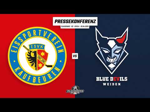 Pressekonferenz DEL2 Playdowns | Runde2 | ESV Kaufbeuren - Blue Devils Weiden