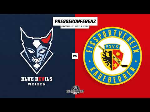 Pressekonferenz DEL2 Playdowns | Runde 2 | Blue Devils Weiden - ESV Kaufbeuren