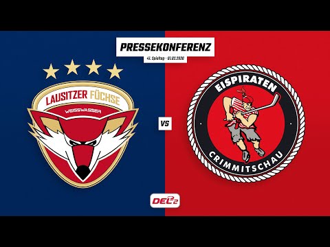 Pressekonferenz 41. Spieltag | Lausitzer Füchse - Eispiraten Crimmitschau