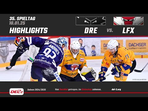 DEL2 Game Highlights Spieltag 35: Dresdner Eislöwen vs. Lausitzer Füchse
