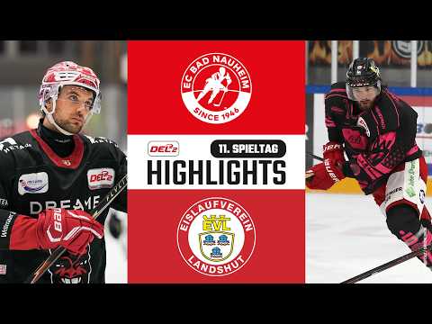 11. Spieltag | EC Bad Nauheim vs. EV Landshut | DEL2 Saison 2026/27