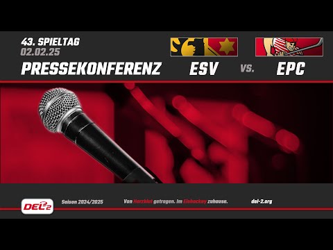 DEL2 Pressekonferenz Spieltag 43: ESV Kaufbeuren vs. Eispiraten Crimmitschau