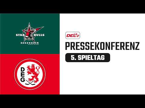 Pressekonferenz 5. Spieltag | Starbulls Rosenheim vs. Düsseldorfer EG | DEL2 Saison 2026/27