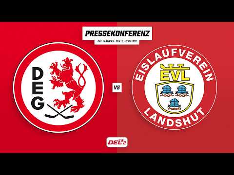 Pressekonferenz Pre-Playoff-Spiel 2 | DEL2 | Düsseldorfer EG - EV Landshut