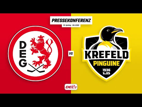 Pressekonferenz 20. Spieltag | Düsseldorfer EG - Krefeld Pinguine