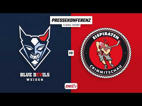 Pressekonferenz 44. Spieltag | Blue Devils Weiden - Eispiraten Crimmitschau