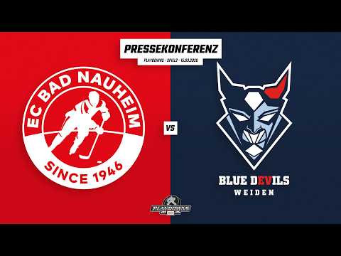 Pressekonferenz Playdowns Spiel2 | DEL2 | EC Bad Nauheim - Blue Devils Weiden